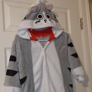 Kawaii Grey Cat Onesie